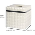 thumbnail image 6 of nu steel White Giraffe Bath Accessory Set for Vanity Countertops 8 Piece Includes Cotton Container, Dish,Toothbrush, Tumbler,soap Lotion,Waste Basket,Tissue Box Holder,Tray-Resin, 6 of 9