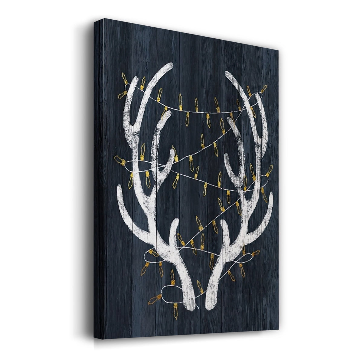 Antlers & Lights- Gallery Wrapped Canvas