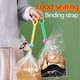 thumbnail image 5 of Coloridos clips selladores de alimentos multiusos y juego de cuerdas de encuadernación | Bandas de sellado de bolsas herméticas para la conservación de alimentos en la cocina | Apto para congelador, 5 of 8
