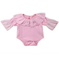 thumbnail image 2 of MesaSe Newborn Girls Ruffle Lace Collar Half Sleeve Bodysuit, 2 of 4