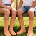 thumbnail image 4 of Utoimkio 3 Pairs Kids Candy Color Long Crew Socks Long Stockings Ideal for Boots,Sneakers,Canvas,Elastic and Breathable, 4 of 6