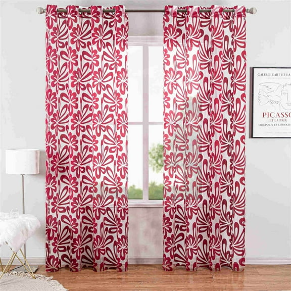 Home Decorative Window Sheer Curtain Panel, Tbilisi