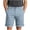 Blue, variant on Men's Chino Shorts Button Cuffed Hem Relaxed Fit Flat Front Shorts Business Daily Travel Shorts