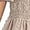 Khaki, variant on EnJoCho Girls' Square Neck Dress With Embroidery & Short Flare Sleeve A Line Dress For Toddler & Kids Little Girls’ Linen Sundress