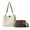 White, variant on Clearance! Titcea Handbags for Women, Large Capacity Satchel, Tote Bag & Shoulder Bag Set 2pcs, Gifts for Mom/Her