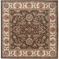thumbnail image 3 of Mark&Day Wool Rugs, 8x8 Cochrane Traditional Dark Brown Square Area Rug, Brown Green Red Carpet for Living Room, Bedroom or Kitchen (8' Square), 3 of 4