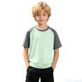 thumbnail image 2 of Fozruso Boys Summer Short Sleeve T Shirts Basic Casual Crewneck Tee Tops School Uniform for Kids, 2 of 7