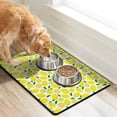 thumbnail image 2 of Vintage Lemon Dog Feeding Mat - Waterproof Non-Slip Pet Food Pad with Bright Yellow Design, Quick Dry and Eco-Friendly, 2 of 4