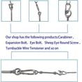 thumbnail image 3 of M8 Eye Bolts 304 Stainless Steel Lifting Ring Bolt Welded Closed Eye Bolts Screw Rod Eye Corrosion Resistant 5pcs, 3 of 4