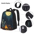 thumbnail image 3 of Fotbe Moonlit Skeleton Campfire Set Escolar 3 en 1 para Niños - Mochila Duradera con Lonchera Aislante y Estuche para Lápices - Mochila Escolar para Niños y Niñas, 3 of 7