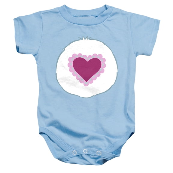 Care Bears Cousins Gentle Heart Lamb Belly Unisex Infant Snap Suit for Baby, Light Blue, Medium