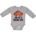 thumbnail image 3 of Inktastic Ocean City Maryland Cute Crab Boys or Girls Long Sleeve Baby Bodysuit, 3 of 5