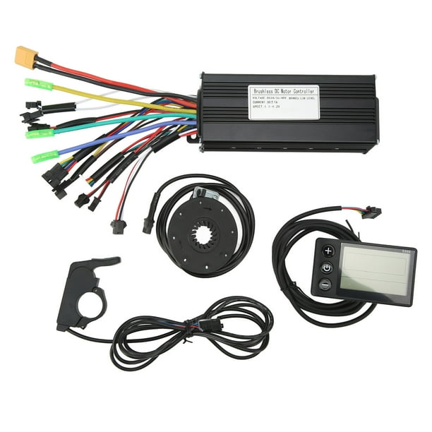 Kit de controlador de bicicleta eléctrica, batería de litio para bicicleta eléctrica Kit de controlador de modificación de bicicleta eléctrica Controlador de onda sinusoidal para bicicleta eléctrica optimizado para la excelencia