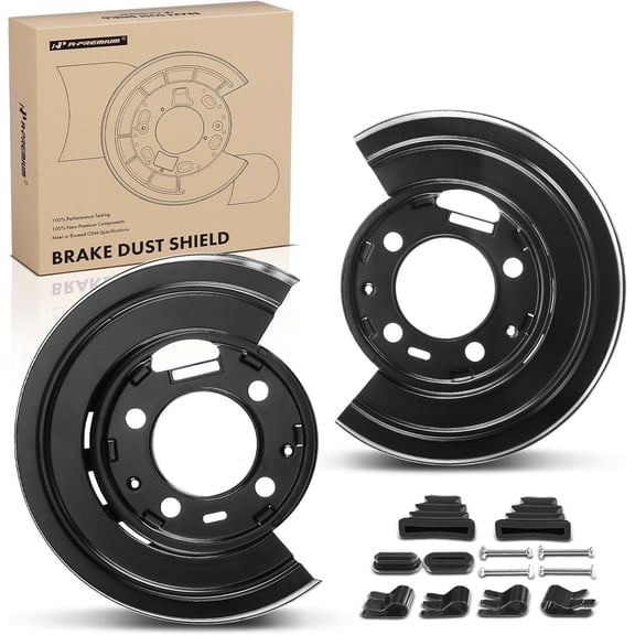 A-Premium Brake Dust Shield Rear Left and Right Compatible with Ford Excursion 2000-2005 Sport Utility F-250 Super Duty F-350 Super Duty F-450 Super Duty 2011-2015 2PCS