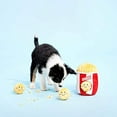 thumbnail image 2 of ZippyPaws Food Buddies Burrow, Interactive Squeaky Hide and Seek Plush Dog Toy - Popcorn Bucket, 2 of 4