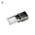 thumbnail image 2 of SPRING PARK Realistic Wash Basin Kitchen Double Sink Figurine Miniature Doll House Accessory, 2 of 7