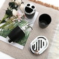 thumbnail image 6 of Unique Bargains 1 Set Elegant Soap Pump Dispenser Toothbrush Holder and Soap Dish Set for Bathroom for Laundry Rooms Black, 6 of 6
