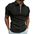 thumbnail image 1 of YDLCAFD Chemise à Manches Longues pour Hommes Quatre Saisons Mode Décontractée Design à Rayures Contrastées Col à Revers Boutons, 1 of 8