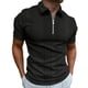 thumbnail image 1 of Camisa de manga larga con solapa y rayas en contraste para hombre: para todas las estaciones, poliéster y algodón, diseño elegante, 1 of 8