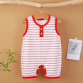 thumbnail image 2 of XXWXYD Toddler Sleeveless Jumpsuit Striped Tank Top Romper Outfit for Baby Kids Summer Lightweight Casual Clothes, 2 of 9