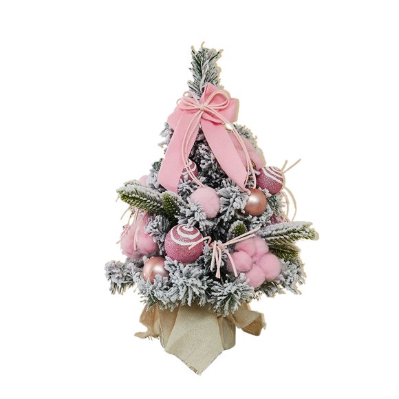 TUITOONM Simulation Plant Pinecone Mini Christmas Tree Ornament with Lights Desktop Festival Party Scene Arrangement Decoration