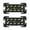 L uminous White, variant on Pack of 2 ABS Reflective Buckle Equipment Accessory for Gear 3 Color Option for Night Hiking and Outdoor Use