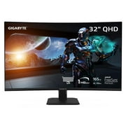 GIGABYTE - GS32QC - 32" VA Curved Gaming Monitor - QHD 2560x1440 - 165Hz/OC 170Hz - 1ms MPRT - AMD FreeSync Premium - HDMI, DP - Black