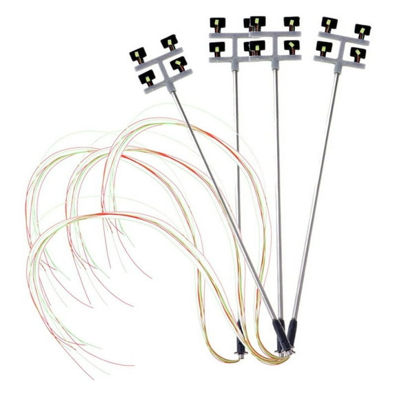4 PCS HO Scale Model lighting tower,tower lights Lights Layout Lamppost for Train/Garden/Playground/Stadium