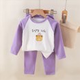 thumbnail image 2 of xaweyi Toddler Baby Boys Fall Winter Outfit Long Sleeve Sweatshirt and Pants Two Piece Casual Daily Homewear Clothing Set Size 6-12 Months, 2 of 6