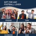 thumbnail image 5 of Football Blanket Gifts for Fans Soft Lightweight Flannel Throw Blanket for Men Women Youth Kids Football Team Color Blankets for Couch Living Room 60" X 50", 5 of 5