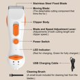 thumbnail image 5 of WAAYEE Dog and Cat Grooming Hair Clipper, 3-in-1 Adjustable Trimming Length, Powerful Dog Clipper for Puppies and Kittens, Cute Duck Electric Shaver with USB Charging, 5 of 7