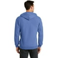 thumbnail image 2 of Port & Company Full Zip Hooded Sweatshirt (PC78ZH) Carolina Blue, L, 2 of 2