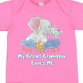 thumbnail image 4 of Inktastic My Great Grandpa Loves Me Cute Elephants Clouds Moon Stars Boys or Girls Baby Bodysuit, 4 of 5