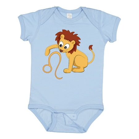 

Inktastic Cute Leo the Lion Zodiac Sign Boys or Girls Baby Bodysuit