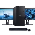 thumbnail image 1 of Restored Windows 11 Dell Tower Computer | Hexa-Core i7 8th gen CPU | 8GB RAM | 128GB SSD | Dual 22" LCD's | (Refurbished), 1 of 5