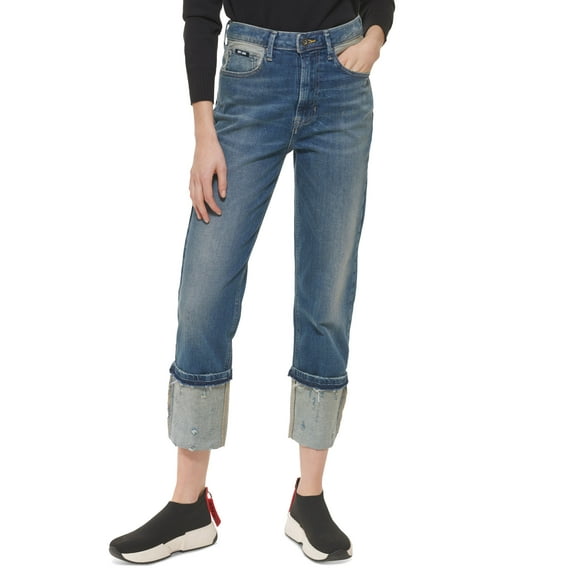 Women's Waverly High-Rise Cuffed Jeans Medium Wash Denim 28