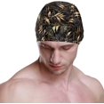 thumbnail image 2 of FYBTO Bonnet de Bain Tropical FYBTO Feuilles Unisexe Adulte FYBTO Polyester, 2 of 4