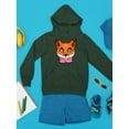 thumbnail image 3 of Fox With Green Eyes Hoodie Juniors -Image by Shutterstock,  Large, 3 of 4