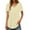 Light Yellow, variant on Summer Tops for Women Workout Tees Short T Shirt Womens Stripes Shirt Womens Shirts Long Sleeves Long Sleeve Women for Layering Short Sleeve Tee Fashion T Shirts Sleeved Light Yellow M