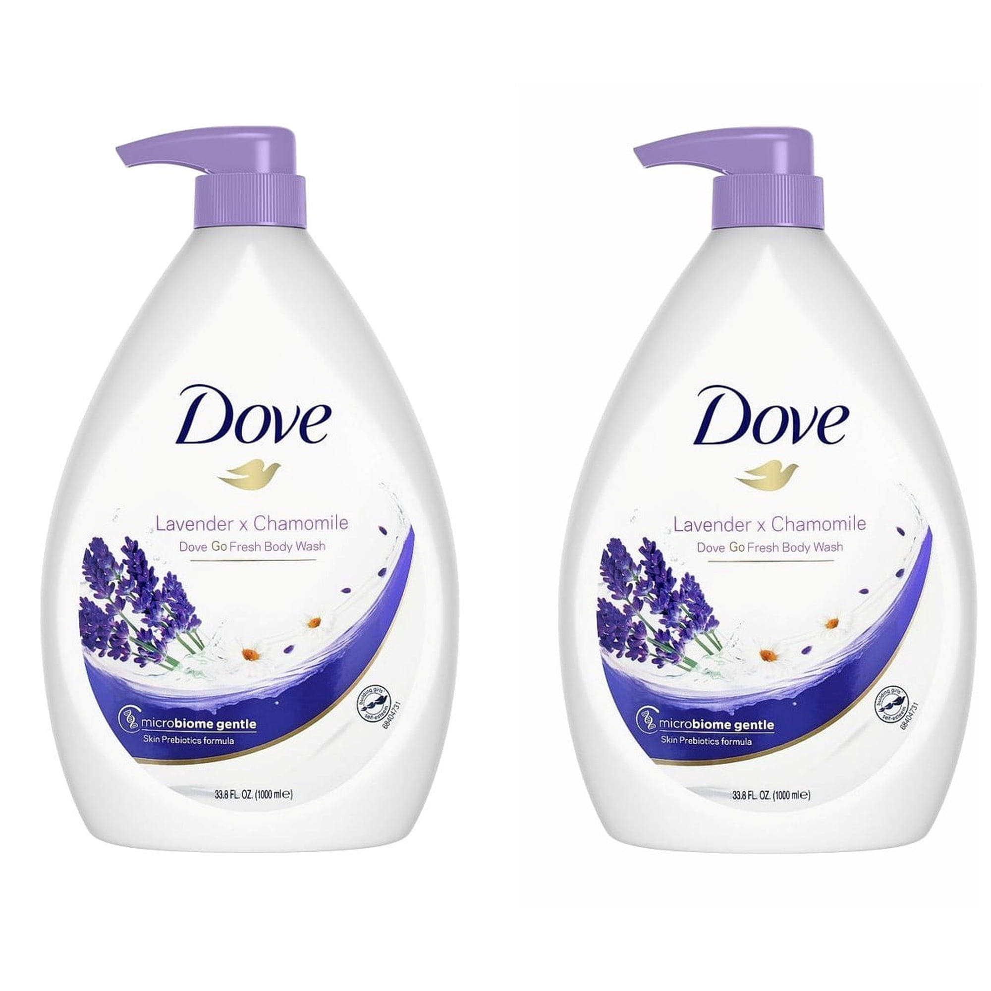 Dove Body Wash Shower Gel with Pump Flavor:Lavender Packs:Pack of 2