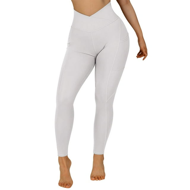 Leggings pour Femmes avec Poches Pantalons de Yoga d'Entraînement M-TG