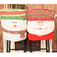 thumbnail image 3 of Funda de silla de Navidad de dibujos animados antideslizante colorido lindo copo de nieve Antimacassar protección de seguridad funda suministros Kits de decoración para fiestas Muñeco de nieve Inteprter HA070033-02B, 3 of 6