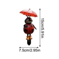 thumbnail image 3 of Garden Stake 1 Piece Acrylic LadybugwithUmbrella Whimsical DecorforOutdoor YardsandFlower Beds, 3 of 8