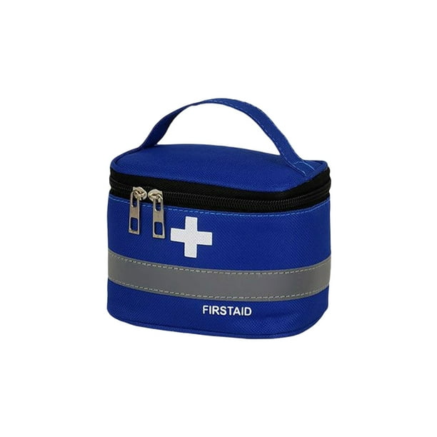 Bolsa de botiquín de primeros auxilios, bolsas de medicina con mango ligero, ahorro de espacio, tela Oxford, caja médica, cocina, deporte, Almacenamiento y organización del hogar Azul Pequeño Matsuzay HA077081-02