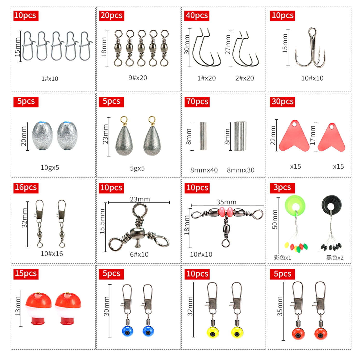 GoXteam Fishing Lures Accessories Kit with Tackle Box, Fishing Hooks Minnow Crankbait Frog Worm Fishing Spoon Spinner Bait for Bass Crappie, Fishing Gear Freshwater Equipment Gifts for Men
