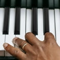thumbnail image 3 of 4pcs Replacement Piano Keytops Plastic Piano Black Keytops Piano Accessories, 3 of 8