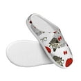 thumbnail image 3 of Lsque Rabbit And Hedgehog Pattern Womens Comfort Cotton on Scuff With Memory Foam and Anti-skid Sole Slipper-44/45, 3 of 7