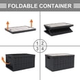 thumbnail image 7 of 64L Collapsible Storage Bins with Lids Plastic Storage Containers for Organizing Stackable Storage Box Large Heavy Duty Utility Crates, 2 Packs, 7 of 7