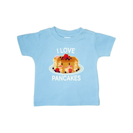 

Inktastic I Love Pancakes with Cute Stack of Pancakes Gift Baby Boy or Baby Girl T-Shirt