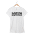 thumbnail image 3 of Dad of Girls Outnumbered. Funny Streetwear Adult Men's T-Shirt Father's Day Gift For Girl Dad. White, 3 of 5